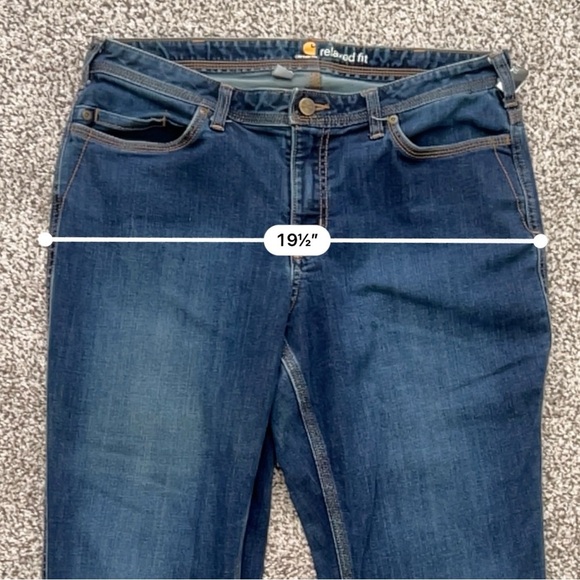 Carhartt Women’s Workwear Utility Jeans – Relaxed Fit Bootcut – Size 12 Regular - Picture 12 of 13
